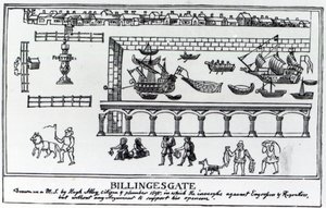 Billingsgate Market, London, after an Original Drawing by English School